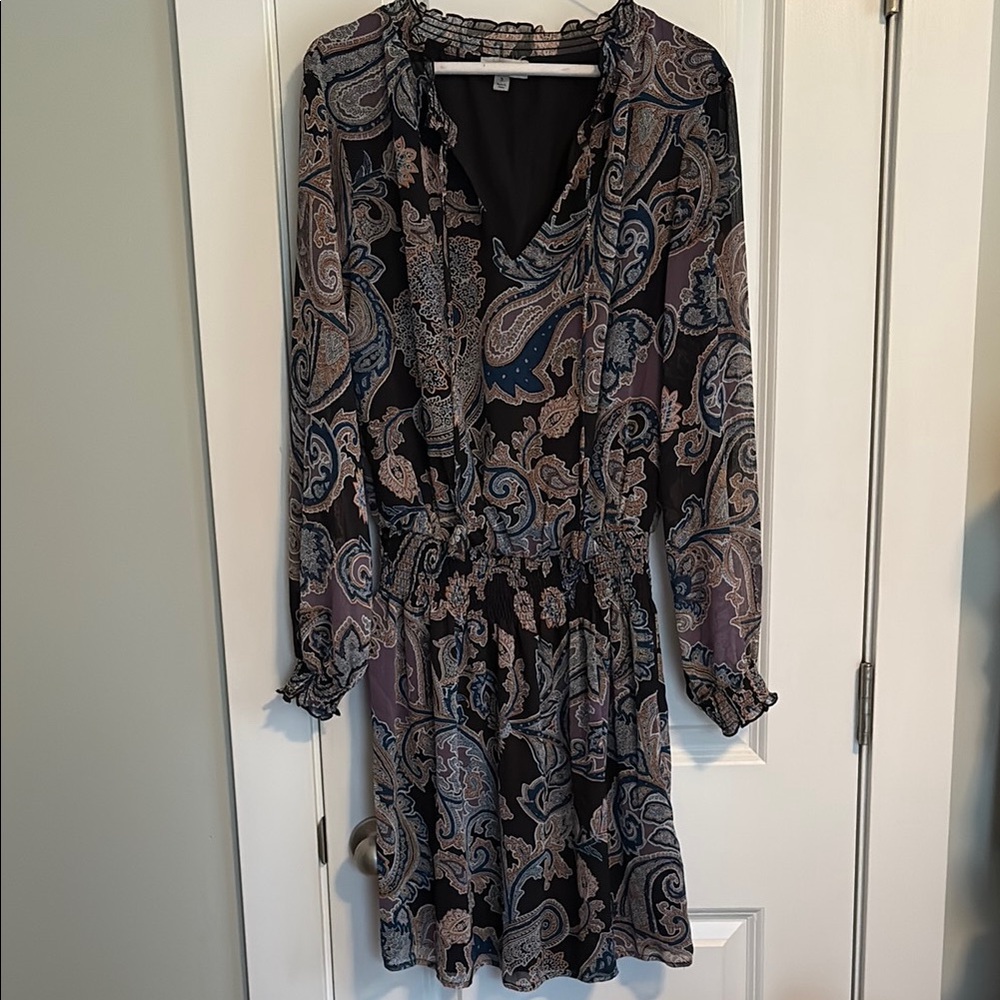 Allison Joy Purple Paisley Print Dress